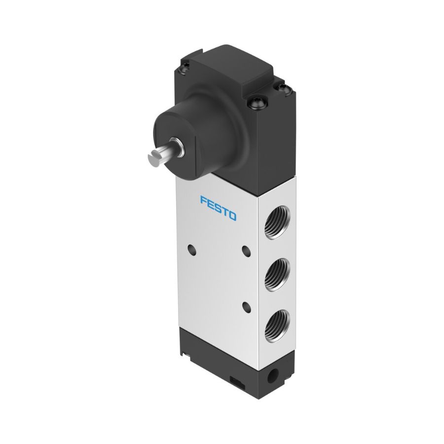 Festo VMEF-VR-M52-M-G14 – 5/2 Mechanical Swivel Lever Valve | G1/4 | Murali Pneumatics Coimbatore