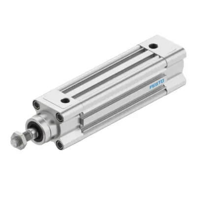 Genuine Festo DSBC-32-80-D3-PPSA-N3 ISO profile cylinder with 32 mm bore and 80 mm stroke. Get a quote from Murali Pneumatics, authorized Festo dealer in Coimbatore
