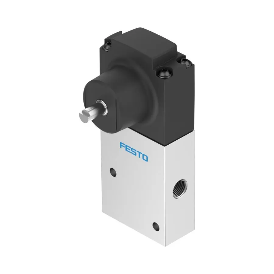 Festo VMEF-VLT-M32-M-G18 – 3/2 Mechanical Swivel Lever Valve | 750 l/min | Murali Pneumatics Coimbatore